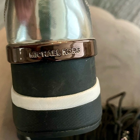 Michael Kors Black, White & Chrome Sneakers - Picture 5 of 5